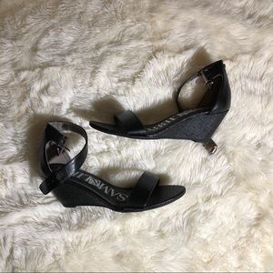 Sam & Libby Black Wedges